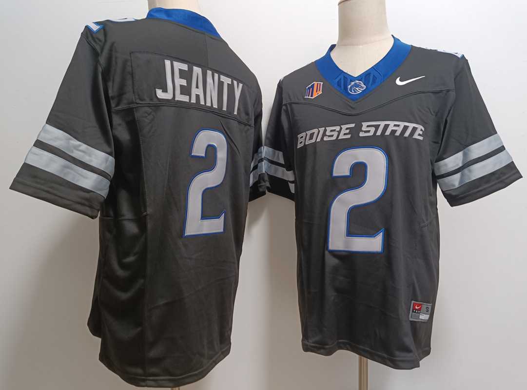 Men%27s Boise State Broncos #2 Ashton Jeanty Black 2024 F.U.S.E. Vapor Limited Stitched Football Jersey